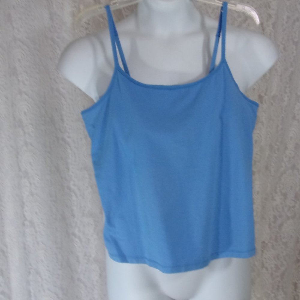 Route Camisole Tank Top Blue Knit  Size L NWOT